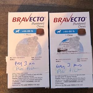 Two pack Bravecto Chews for Large Dogs